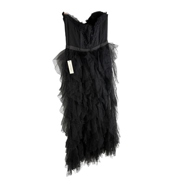 For Love & Lemons Bustier Tulle Gown Tiered Ruffle Prom Fairy Witchy Formal Sz M - Picture 11 of 11